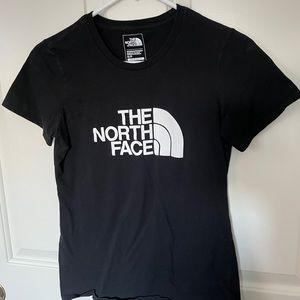 black north face graphic tee